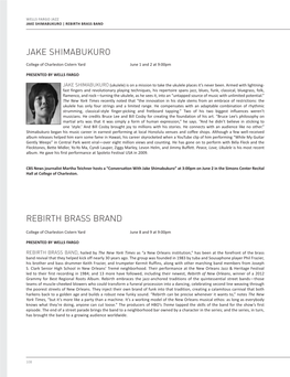 Jake Shimabukuro Rebirth Brass Brand