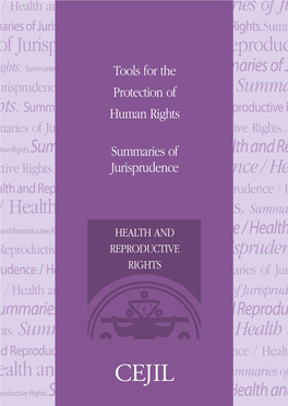 Summaries of Jurisprudence Health and Reproductive