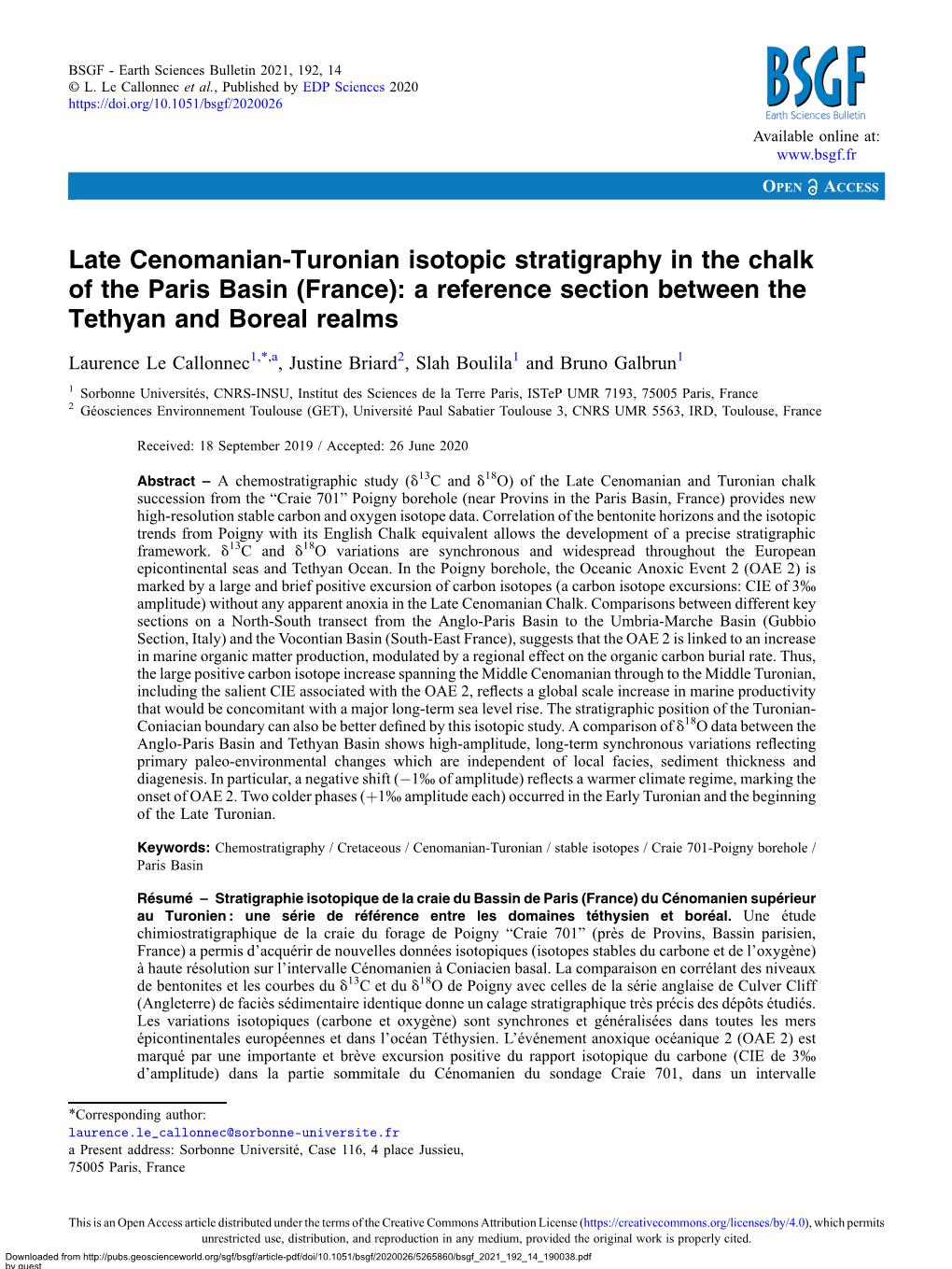 France): a Reference Section Between the Tethyan and Boreal Realms