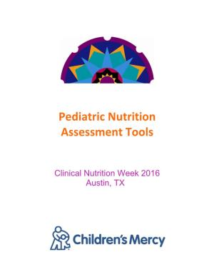 Pediatric Nutrition Assessment Tools