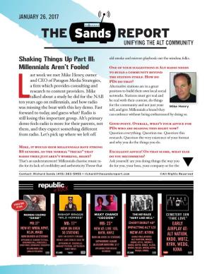THE REPORT Sands