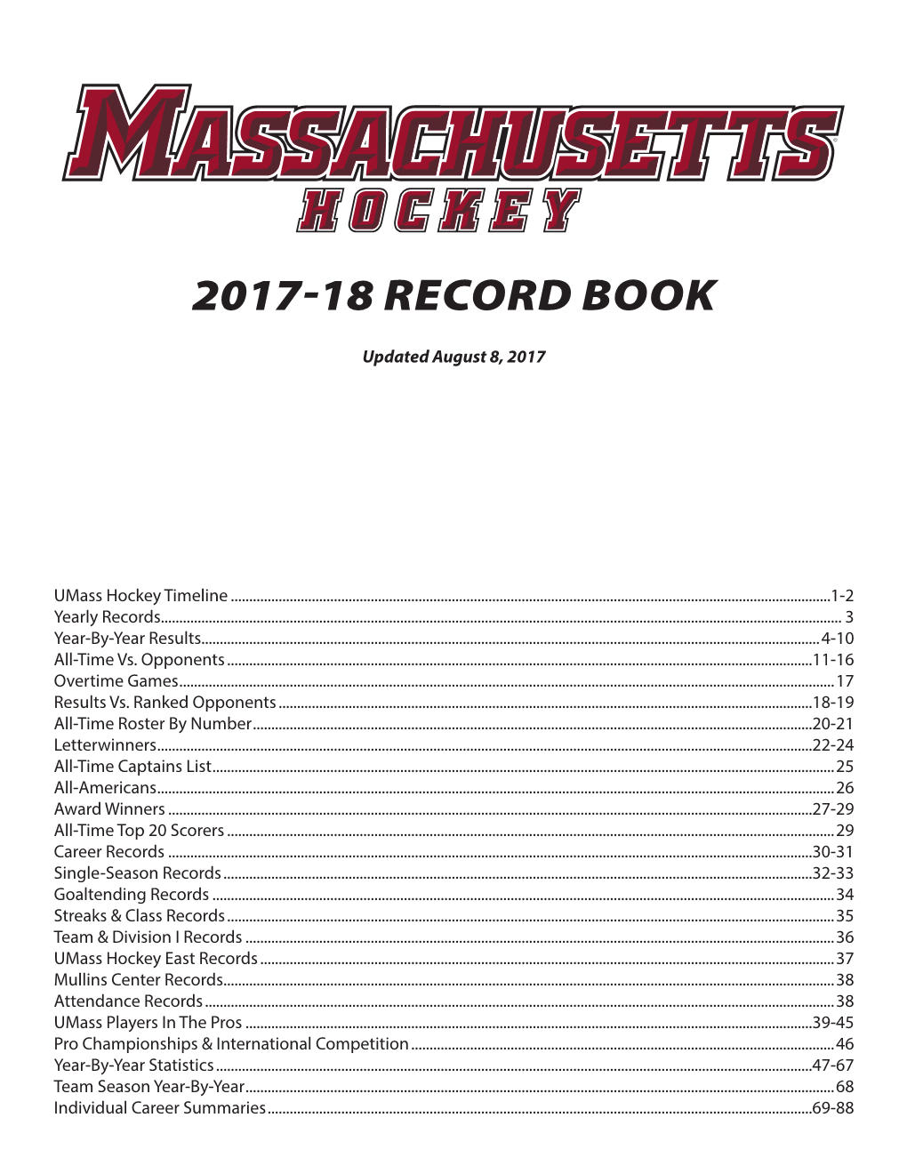 2017 18 Record Book