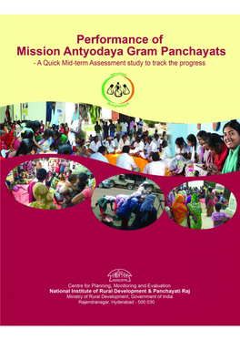 1. Performance of Mission Antyodaya Gram Panchayats
