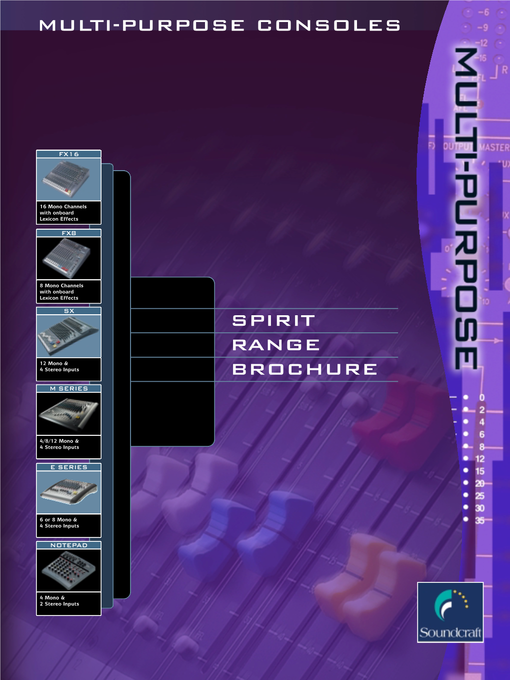 Multi-Purpose Consoles Spirit Range Brochure