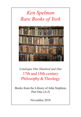 Ken Spelman Rare Books of York