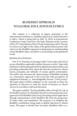 Buddhist Approach to Global Education in Ethics