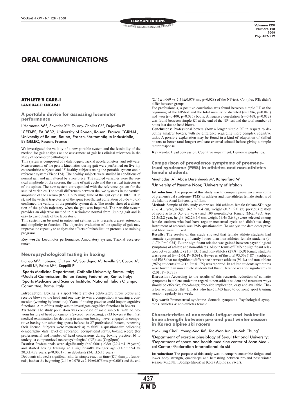 ORAL Communicationsvolumen XXV Número 128 2008 Pág
