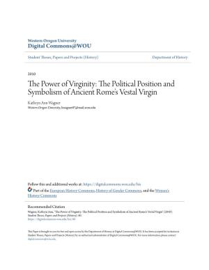 The Political Position and Symbolism of Ancient Rome's Vestal Virgin