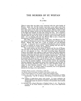 The Murder of St. Wistan Pp.30-41