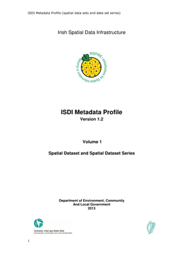 ISDI Metadata Profile Volume 1