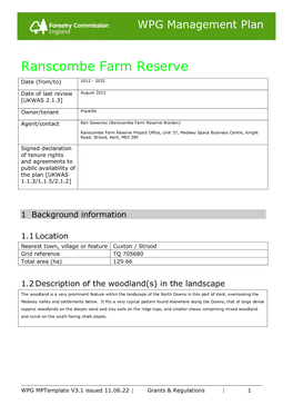 Ranscombe Farm Reserve