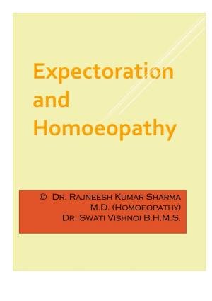 Expectoration and Homoeopathy