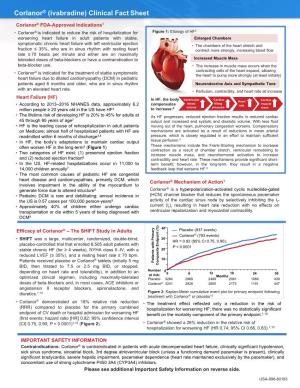 Corlanor® (Ivabradine) Clinical Fact Sheet