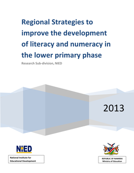 Regional Strategies to Improve the Development of Literacy And