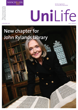 New Chapter for John Rylands Library Features Letter from the President