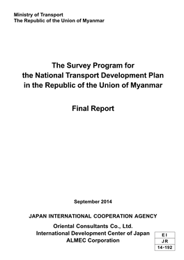 National Transport Master Plan