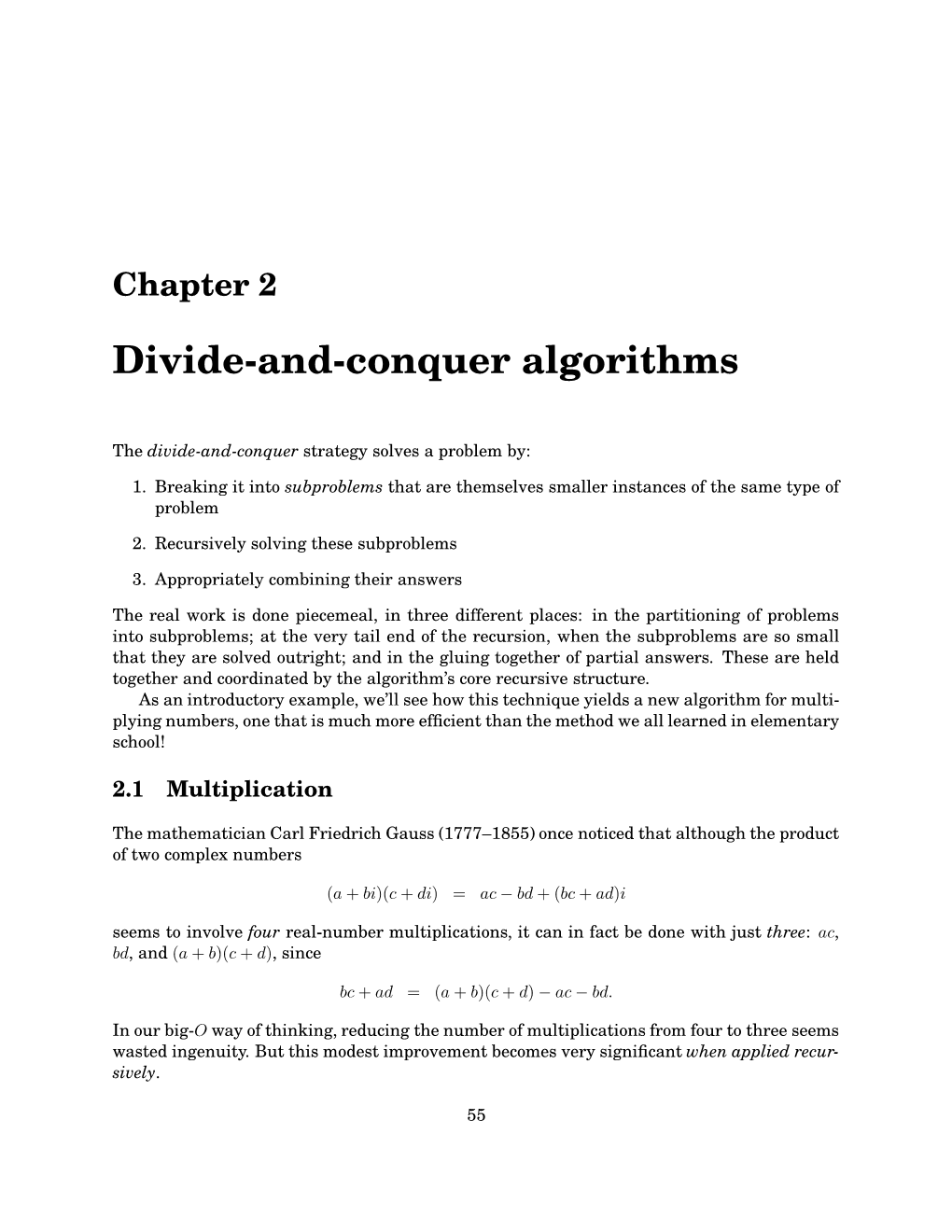 Divide-And-Conquer Algorithms