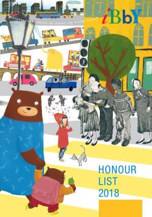 Honour List 2018 © International Board on Books for Young People (IBBY), 2018