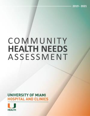 Community Health Needs Assessment 2019-2021