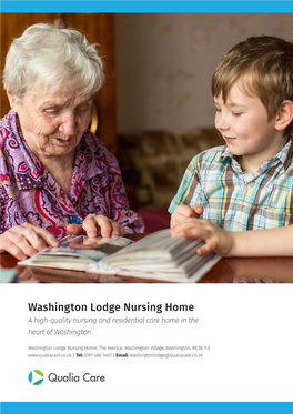 Washington Lodge Nursing Home a High-Quality Nursing and Residential Care Home in the Heart of Washington