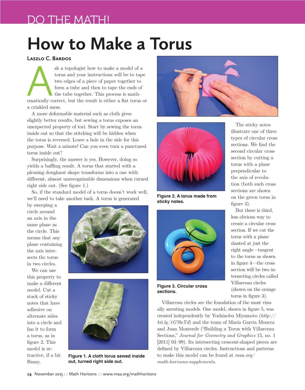 How to Make a Torus Laszlo C