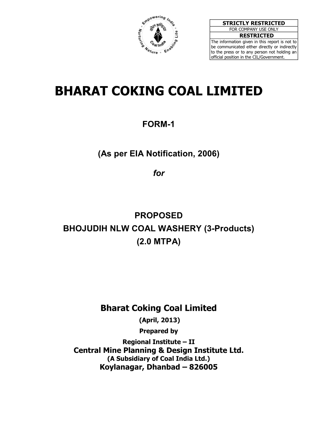 Bharat Coking Coal Limited
