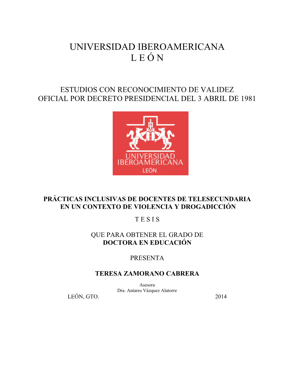 Universidad Iberoamericana L E Ó N