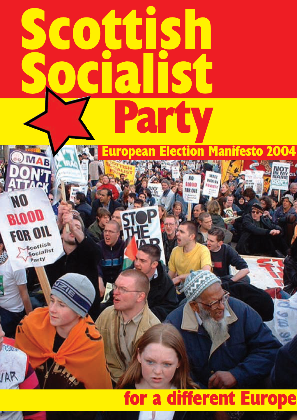 SSP European Election Manifesto 2004