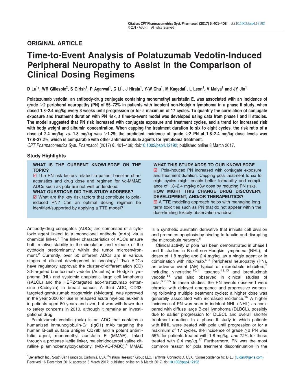 Event Analysis of Polatuzumab Vedotin‐Induced Peripheral