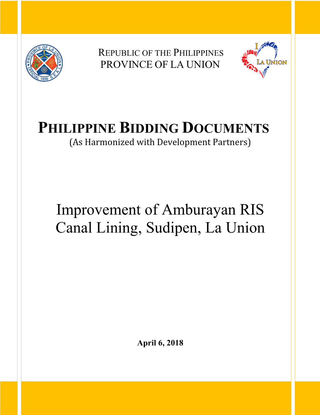 Improvement of Amburayan RIS Canal Lining, Sudipen, La Union