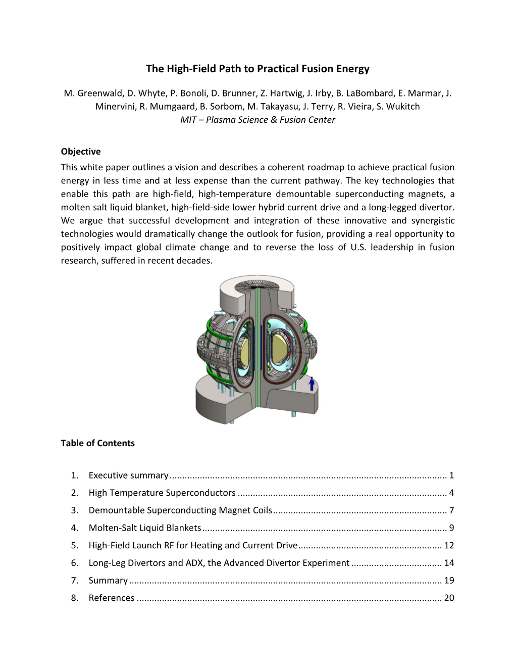 The High-Field Path to Practical Fusion Energy