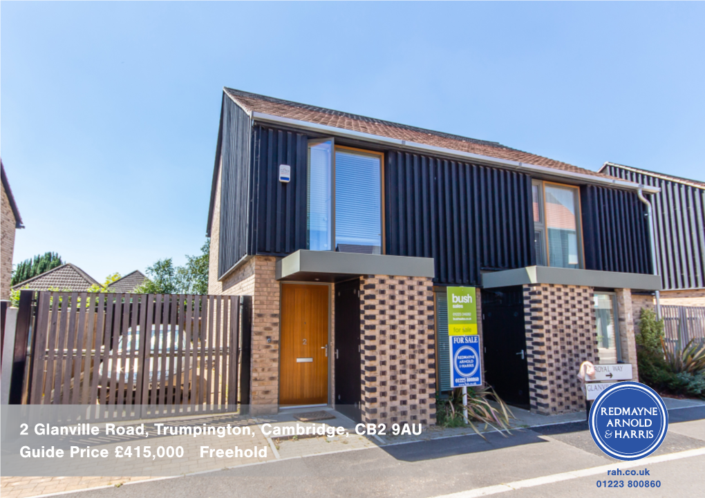 2 Glanville Road, Trumpington, Cambridge, CB2 9AU Guide Price