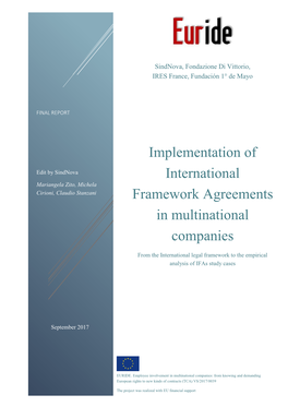 Implementation of International Framework Agreements In