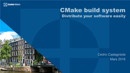 Cmake Build System Distribute Your Software Easily