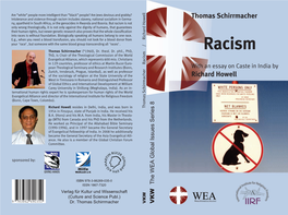 Racism Through Is Racism Not Includes Slavery, National Socialism in Germa Are (Bonn, Cape Town, Colombo)