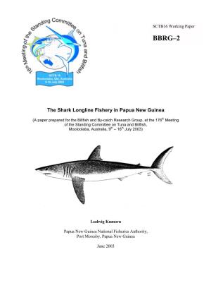 The Shark Longline Fishery in Papua New Guinea