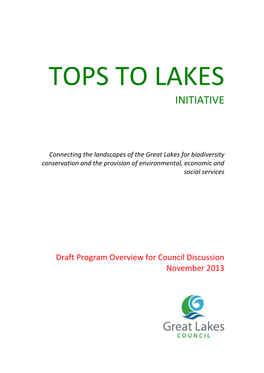 Tops to Lakes Initiative