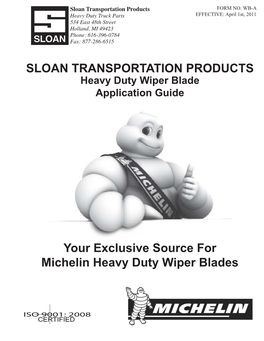 Heavy-Duty Wiper Blade Application Guide