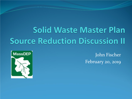 Solid Waste Master Plan Source Reduction Discussion II