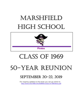Marshfield High School Class of 1969 50-Year Reunion