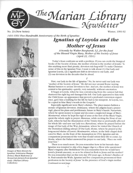 The Marian Library Newsletter: Issue No. 23