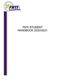 Fnti Student Handbook 2020/2021