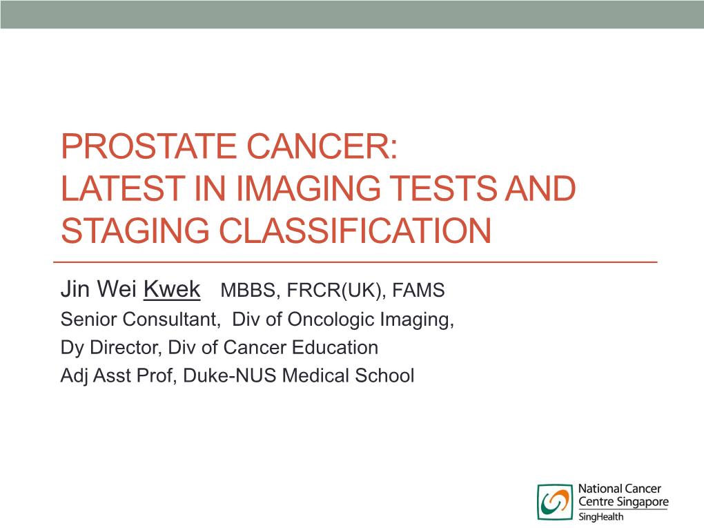 MR Imaging of Early Prostate Cancer