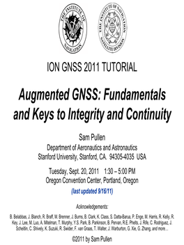 Augmented GNSS: Fundamentals and Keys to Integrity and Continuity