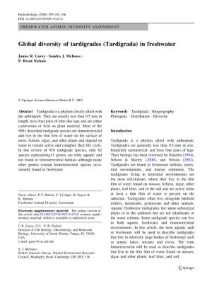 Global Diversity of Tardigrades (Tardigrada) in Freshwater