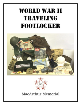 World War II Traveling Footlocker