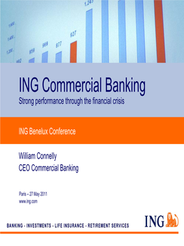 ING Commercial Banking Strong Performance Through the Financial Crisis