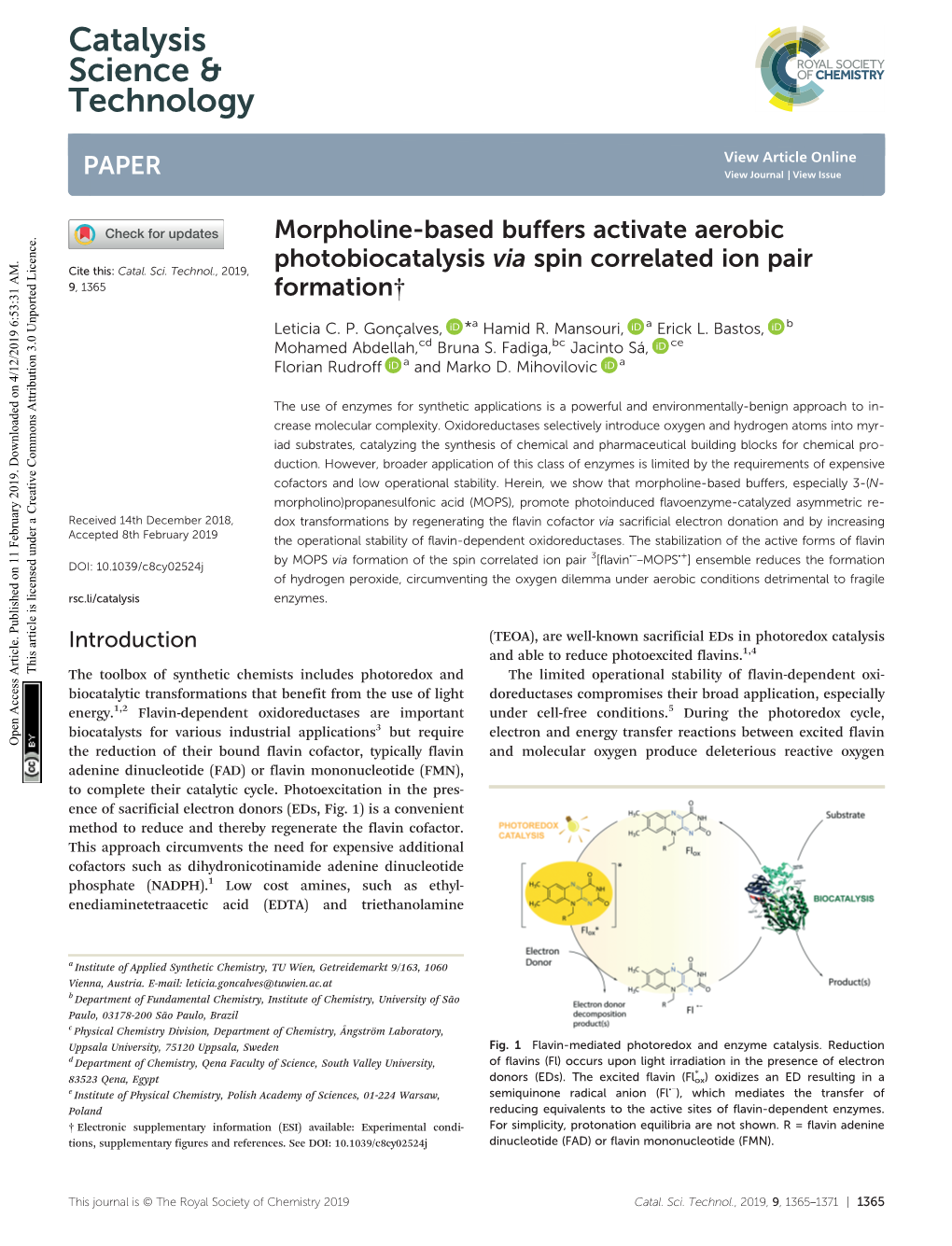 Catalysis Science & Technology