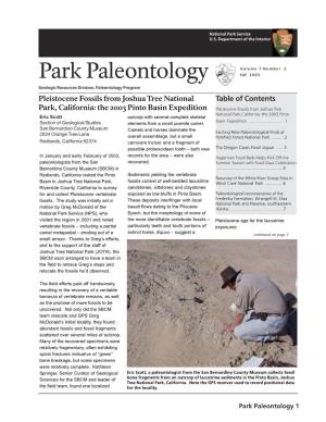 Park Paleontology 7(2)