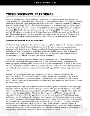 Crisis Overview: Petrobras